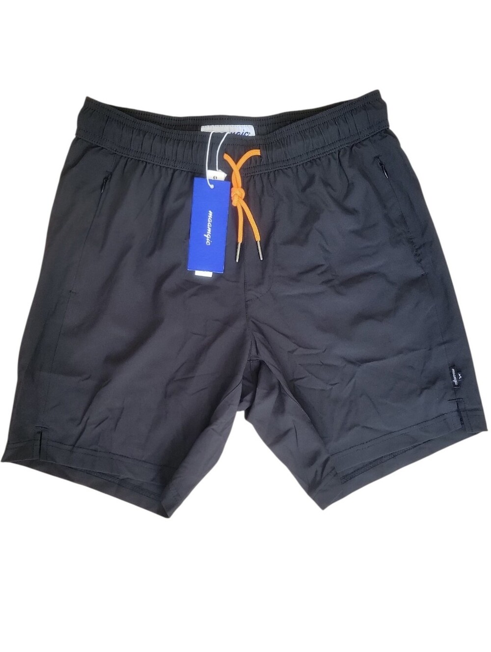Maamgic Men's 2-in-1 Compression Swim Trunks Black Orange Size Small (S) NWT